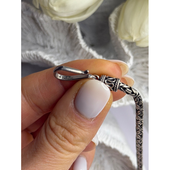 Vintage Indonesia BA 925 Sterling Silver Chain Necklace