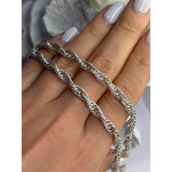 Beautiful Italy Milor 925 Sterling Silver Chain Necklace Length 20 in