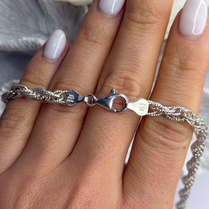 Beautiful Italy Milor 925 Sterling Silver Chain Necklace Length 20 in