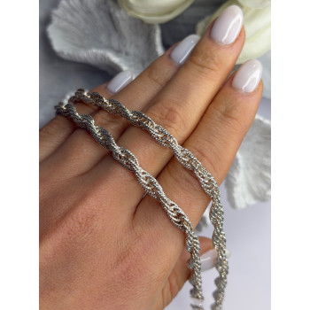 Beautiful Italy Milor 925 Sterling Silver Chain Necklace Length 20 in