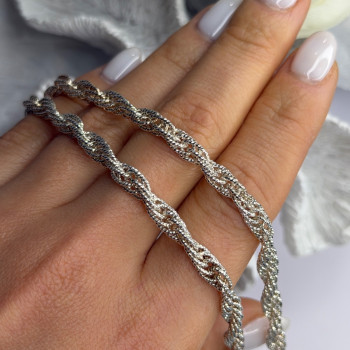 Beautiful Italy Milor 925 Sterling Silver Chain Necklace Length 20 in