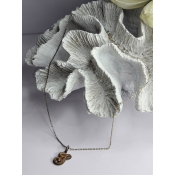 Vintage 925 Sterling Silver Scrip Letter G Necklace Length 16 in