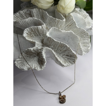 Vintage 925 Sterling Silver Scrip Letter G Necklace Length 16 in