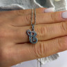 Vintage 925 Sterling Silver Scrip Letter G Necklace Length 16 in