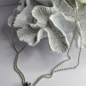Arrack Lilly 925 Sterling Silver Peridot 2 Chain Necklace