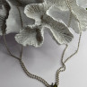 Arrack Lilly 925 Sterling Silver Peridot 2 Chain Necklace