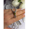 Arrack Lilly 925 Sterling Silver Peridot 2 Chain Necklace