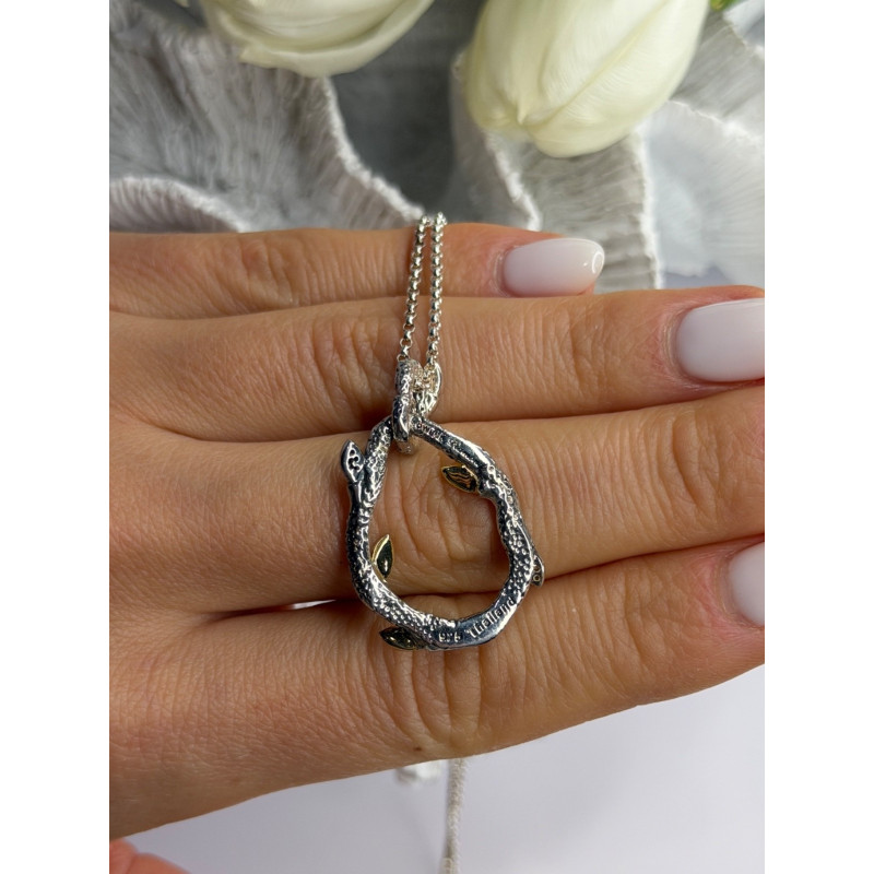 Dweck Diamonds 925 Sterling Silver & Gold Plated Diamonds Necklace