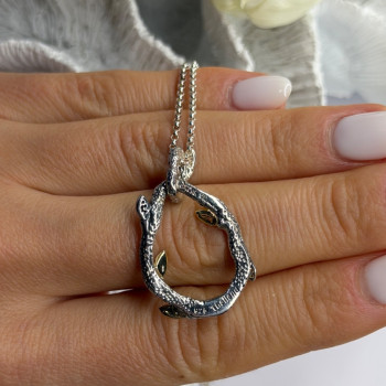 Dweck Diamonds 925 Sterling Silver & Gold Plated Diamonds Necklace