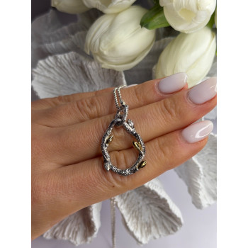 Dweck Diamonds 925 Sterling Silver & Gold Plated Diamonds Necklace