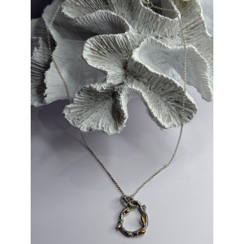 Dweck Diamonds 925 Sterling Silver & Gold Plated Diamonds Necklace