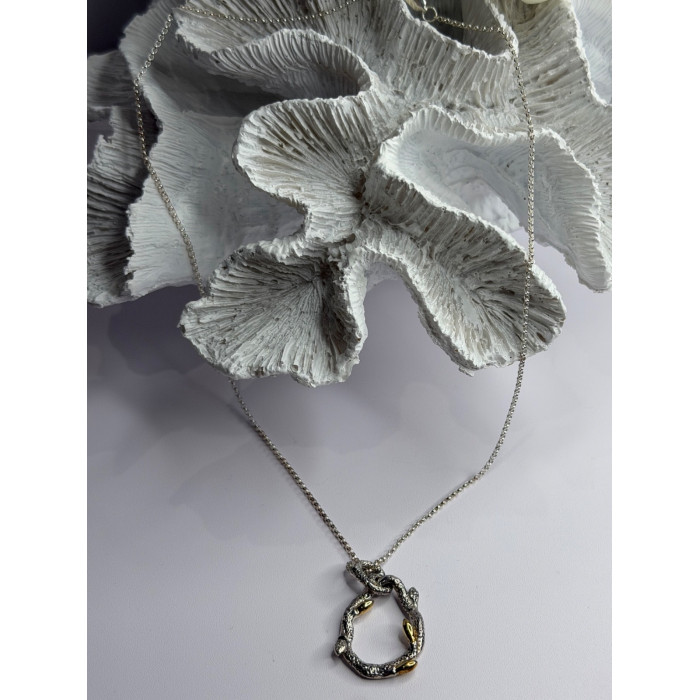 Dweck Diamonds 925 Sterling Silver & Gold Plated Diamonds Necklace