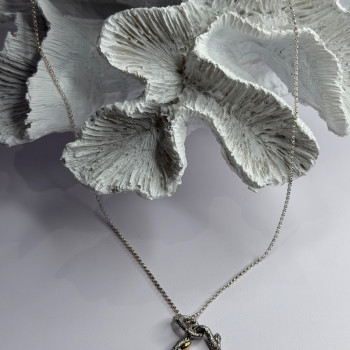Dweck Diamonds 925 Sterling Silver & Gold Plated Diamonds Necklace
