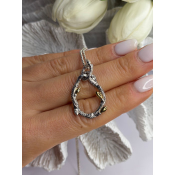 Dweck Diamonds 925 Sterling Silver & Gold Plated Diamonds Necklace