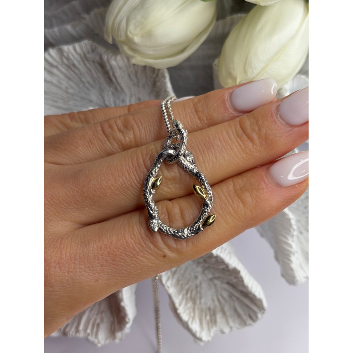 Dweck Diamonds 925 Sterling Silver & Gold Plated Diamonds Necklace