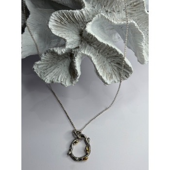 Dweck Diamonds 925 Sterling Silver & Gold Plated Diamonds Necklace