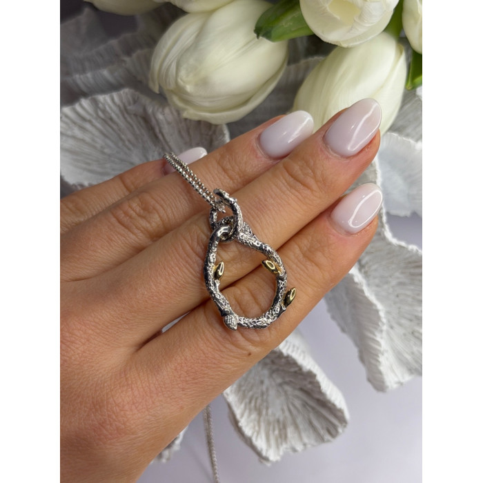 Dweck Diamonds 925 Sterling Silver & Gold Plated Diamonds Necklace