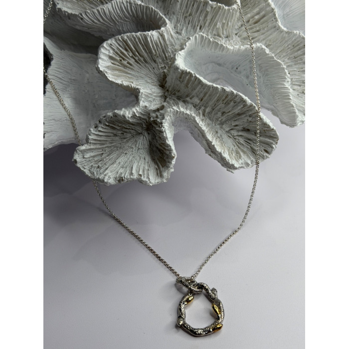 Dweck Diamonds 925 Sterling Silver & Gold Plated Diamonds Necklace