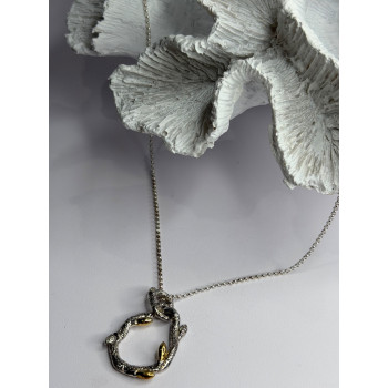 Dweck Diamonds 925 Sterling Silver & Gold Plated Diamonds Necklace