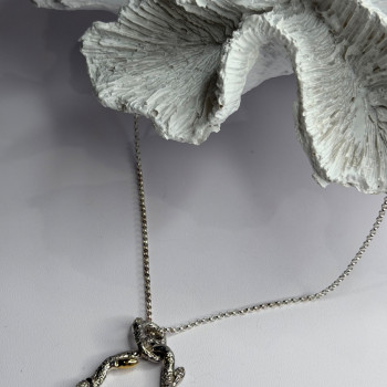 Dweck Diamonds 925 Sterling Silver & Gold Plated Diamonds Necklace