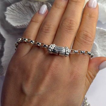 Prochain 925 Sterling Silver Charm Necklace Length 18 in