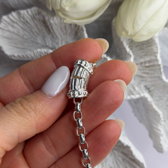 Prochain 925 Sterling Silver Charm Necklace Length 18 in