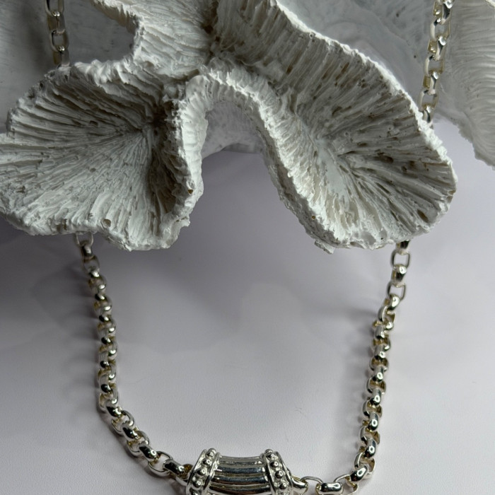 Prochain 925 Sterling Silver Charm Necklace Length 18 in