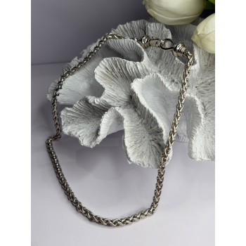 Vintage 925 Sterling Silver Chain Necklace Length 18 in