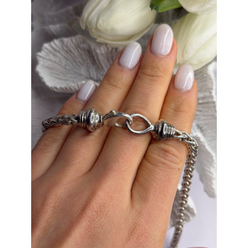 Vintage 925 Sterling Silver Chain Necklace Length 18 in