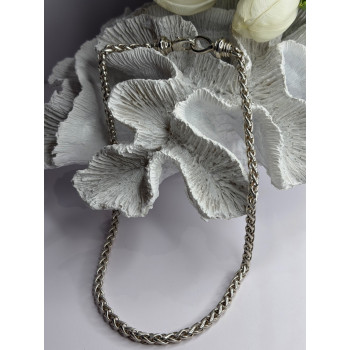 Vintage 925 Sterling Silver Chain Necklace Length 18 in