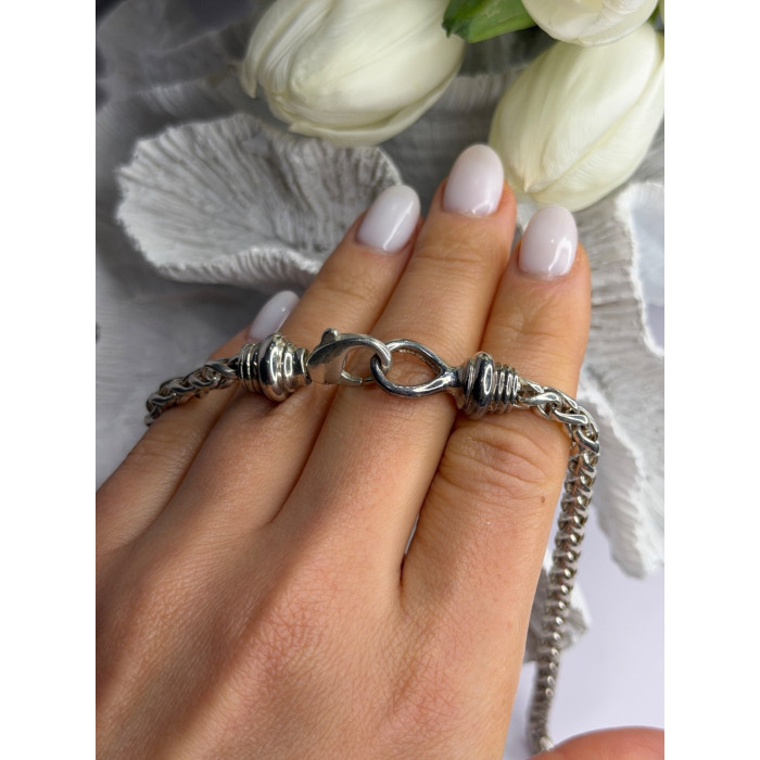 Vintage 925 Sterling Silver Chain Necklace Length 18 in