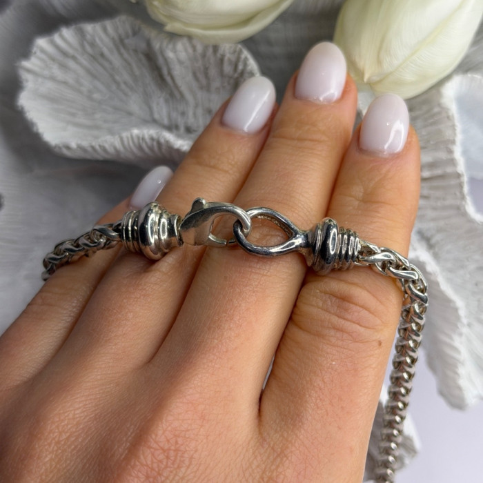 Vintage 925 Sterling Silver Chain Necklace Length 18 in