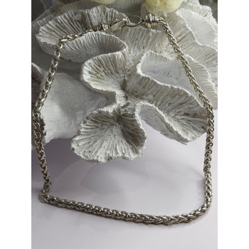 Vintage 925 Sterling Silver Chain Necklace Length 18 in