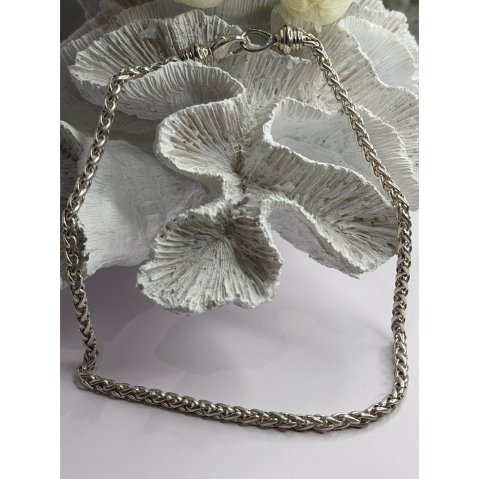 Vintage 925 Sterling Silver Chain Necklace Length 18 in