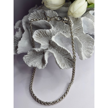 Vintage 925 Sterling Silver Chain Necklace Length 18 in