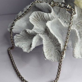 Vintage 925 Sterling Silver Chain Necklace Length 18 in