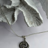 925 Sterling Silver Pisces Zodiac Necklace Length 20 in