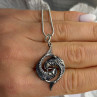 925 Sterling Silver Pisces Zodiac Necklace Length 20 in