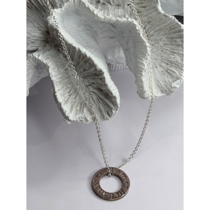 I am of Ireland 925 Sterling Silver Necklace Length 18 in