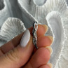 10K White Gold White & Black Diamonds Pendant
