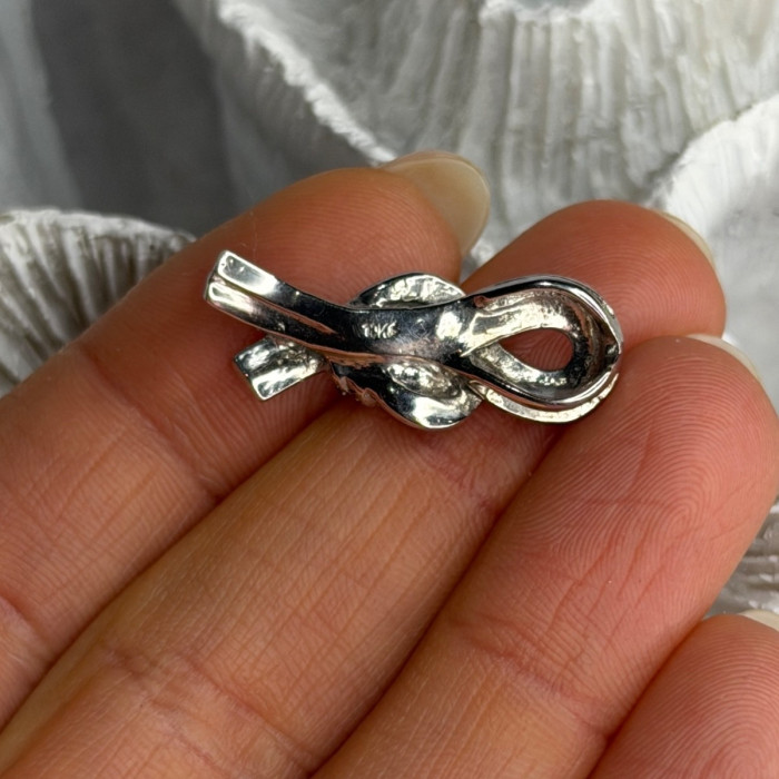 10K White Gold White & Black Diamonds Pendant