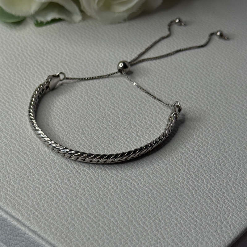 Classy Sizable 925 Sterling Silver Bracelet
