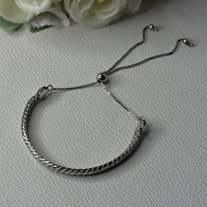 Classy Sizable 925 Sterling Silver Bracelet
