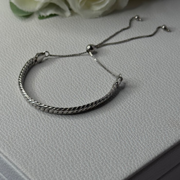 Classy Sizable 925 Sterling Silver Bracelet