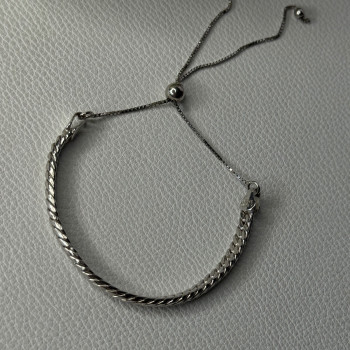 Classy Sizable 925 Sterling Silver Bracelet