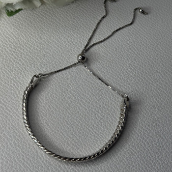 Classy Sizable 925 Sterling Silver Bracelet