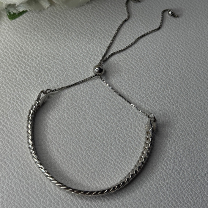 Classy Sizable 925 Sterling Silver Bracelet