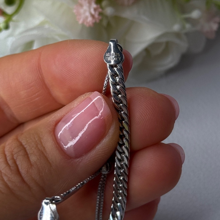 Classy Sizable 925 Sterling Silver Bracelet