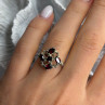 Vintage 925 Sterling Silver Garnet Ring Size 7