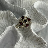 Vintage 925 Sterling Silver Garnet Ring Size 7